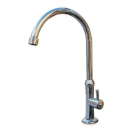 Rubinetto curvo moderno cromato, cod. 03RCMC