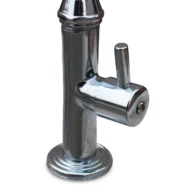 Rubinetto curvo moderno cromato, dettaglio, cod. 03RCMC