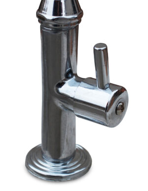 Rubinetto curvo moderno cromato, dettaglio, cod. 03RCMC
