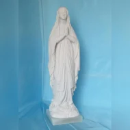 Madonna di Lourdes altezza 42 cm in marmoresina, cod. 25MLO40MR