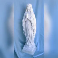Madonna di Lourdes altezza 59 cm in marmoresina, cod. 25MLO60MR