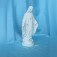 statua della Madonna Immacolata in marmoresina, altezza 24 cm, cod. 25MIM25MR