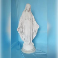 statua della Madonna Immacolata in marmoresina, altezza 43 cm, cod. 25MIM40MR