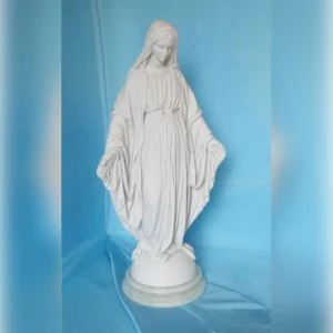 statua della Madonna Immacolata in marmoresina, altezza 43 cm, cod. 25MIM40MR