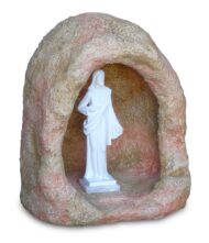 grotta in finta roccia per statue di altezza 40 cm circa col. pietre del borgo, cod. 14N40P