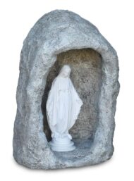 grotta in finta roccia per statue di altezza 50 cm circa col. antichizzato, cod. 14N50AT