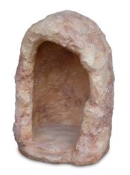 grotta in finta roccia per statue di altezza 60 cm circa col. mattone, cod. 14N60M