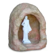 grotta in finta roccia per statue di altezza 40 cm circa col. pietre del borgo, cod. 14N40P