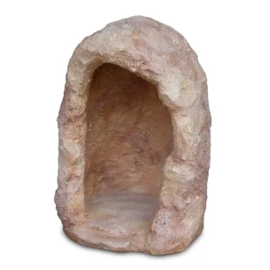 grotta in finta roccia per statue di altezza 60 cm circa col. mattone, cod. 14N60M