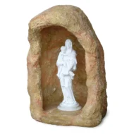 grotta in finta roccia per statue di altezza 70 cm circa col. pietre del borgo, cod. 14N70P