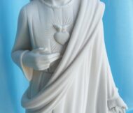 statua del Sacro Cuore di Gesù altezza 26 cm in marmoresina, cod. 25SCG25MR, dettaglio