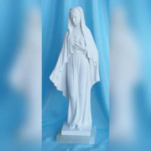 statua del Sacro Cuore di Maria altezza 43 cm in marmoresina, cod. 25SCM40MR