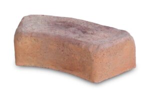 bordo curvo 80 per aiuole col. mattone, cod. 05CU80M
