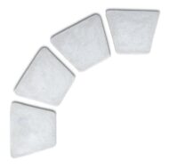 piastre a trapezio col. bianco, cod. 05PTRGB