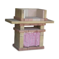 barbecue Emilia 40 con piano col. old stone, 40BEM40POS