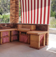 barbecue Emilia 60 personalizzato col. pietre del borgo, 40BEM60P, località: Caraglio (Cuneo)