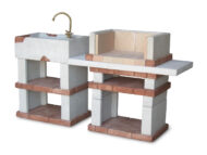 cucina Emilia easy col. bianco, 40CEMEGB, vista dell'interno dei supporti senza tendine