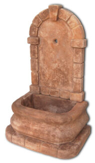 fontana a muro Aurelia col. mattone, cod. 03FAM
