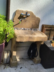 lavello da giardino rustico col. old stone, cod. 03LROS, località: Ascoli Piceno