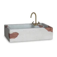 vasca lavello Iseo col. bianco, cod. 03VLISGB