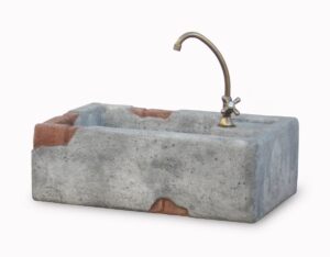vasca lavello Molveno col. antichizzato, cod. 03VLMOAT