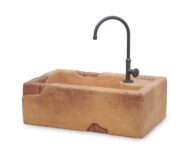 vasca lavello Molveno col. mattone, cod. 03VLMOM