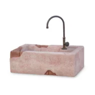 vasca lavello Molveno col. rosa antico, cod. 03VLMORA