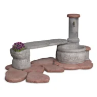fontana azalea con panchina col. antichizzato, cod. 03FAZPAT
