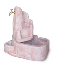 fontana Piave con gioco d'acqua col. rosa antico, cod. 13FPIRA