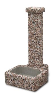 fontana quadrata 40 ghiaia colorata, cod. 03F40C