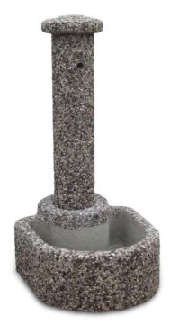 fontana semicerchio ghiaia di fiume, cod. 03FSF