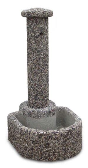fontana semicerchio ghiaia di fiume, cod. 03FSF