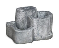 base media in finta roccia per lampada da giardino col. antichizzato, cod. 11PLMAT