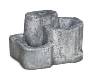 base media in finta roccia per lampada da giardino col. antichizzato, cod. 11PLMAT