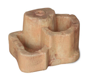 base media in finta roccia per lampada da giardino col. mattone, cod. 11PLMM
