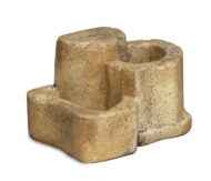 base media in finta roccia per lampada da giardino col. old stone, cod. 11PLMOS