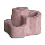 base media in finta roccia per lampada da giardino col. rosa antico, cod. 11PLMRA
