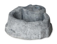 base piccola in finta roccia per lampada da giardino col. antichizzato, cod. 11PLPAT