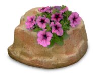 base piccola in finta roccia per lampada da giardino col. pietre del borgo, cod. 11PLPP