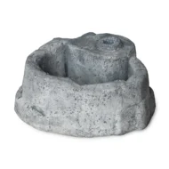 base piccola in finta roccia per lampada da giardino col. antichizzato, cod. 11PLPAT