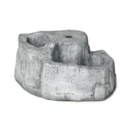 base grande in finta roccia per lampione da giardino col. antichizzato, cod. 11PLGAT