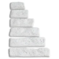 battiscopa 8 col. bianco, cod. 12BA8GB