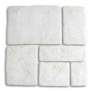 pietre murali Umbria col. bianco, cod. 12PMUMGB