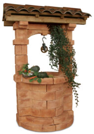 pozzo da giardino Brenta con tetto col. mattone, cod. 06PBTM versione attuale