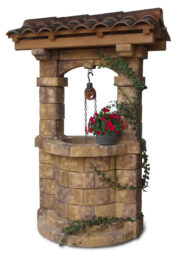 pozzo da giardino Brenta con tetto col. old stone, cod. 06PBTOS versione attuale