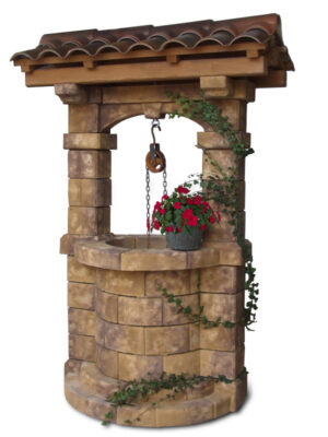pozzo da giardino Brenta con tetto col. old stone, cod. 06PBTOS versione attuale