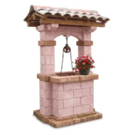 pozzo da giardino country col. rosa antico, cod. 06PCRA