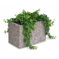 fioriera rettangolare 60x35 ghiaia colorata, cod. 01FR60x35C