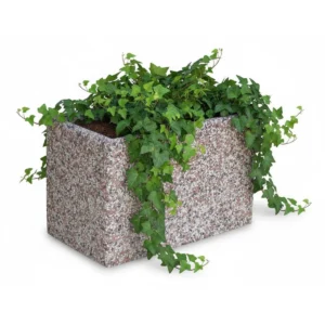 fioriera rettangolare 60x35 ghiaia colorata, cod. 01FR60x35C