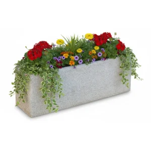 fioriera rettangolare 80x25 avorio, cod. 01FR80A